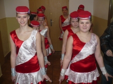 Princezny - mažoretky z Hluboké nad Vltavou - 2010 01. 22. - Chýnov, Moravský ples