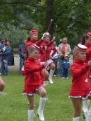 Princezny - mažoretky z Hluboké nad Vltavou - 2010 08. 28. - Kaplické formanské slavnosti