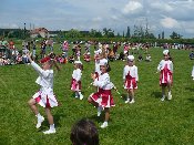 Princezny - mažoretky z Hluboké nad Vltavou - 2008 06. 08. - Hrdějovice, Den Dětí