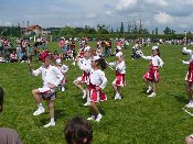 Princezny - mažoretky z Hluboké nad Vltavou - 2008 06. 08. - Hrdějovice, Den Dětí