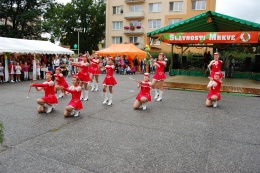 Princezny - mažoretky z Hluboké nad Vltavou - 2011 08. 13. - Slavnostni mrkve - Zliv