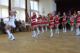 Princezny - mažoretky z Hluboké nad Vltavou - 2011 10. 15. - Hosín, průvod městem