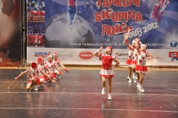 Princezny - mažoretky z Hluboké nad Vltavou - 2012 03. 25. - Evropa 2 Taneční skupina roku 2012 - Jindřichův Hradec