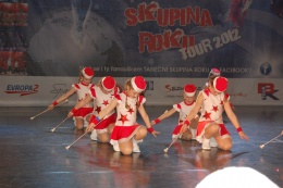 Princezny - mažoretky z Hluboké nad Vltavou - 2012 04. 14. - Taneční skupina roku 2012 - Mistrovství Čech Praha