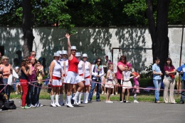 Princezny - mažoretky z Hluboké nad Vltavou - 2012 05. 19. - O májovou korunku Jemnice